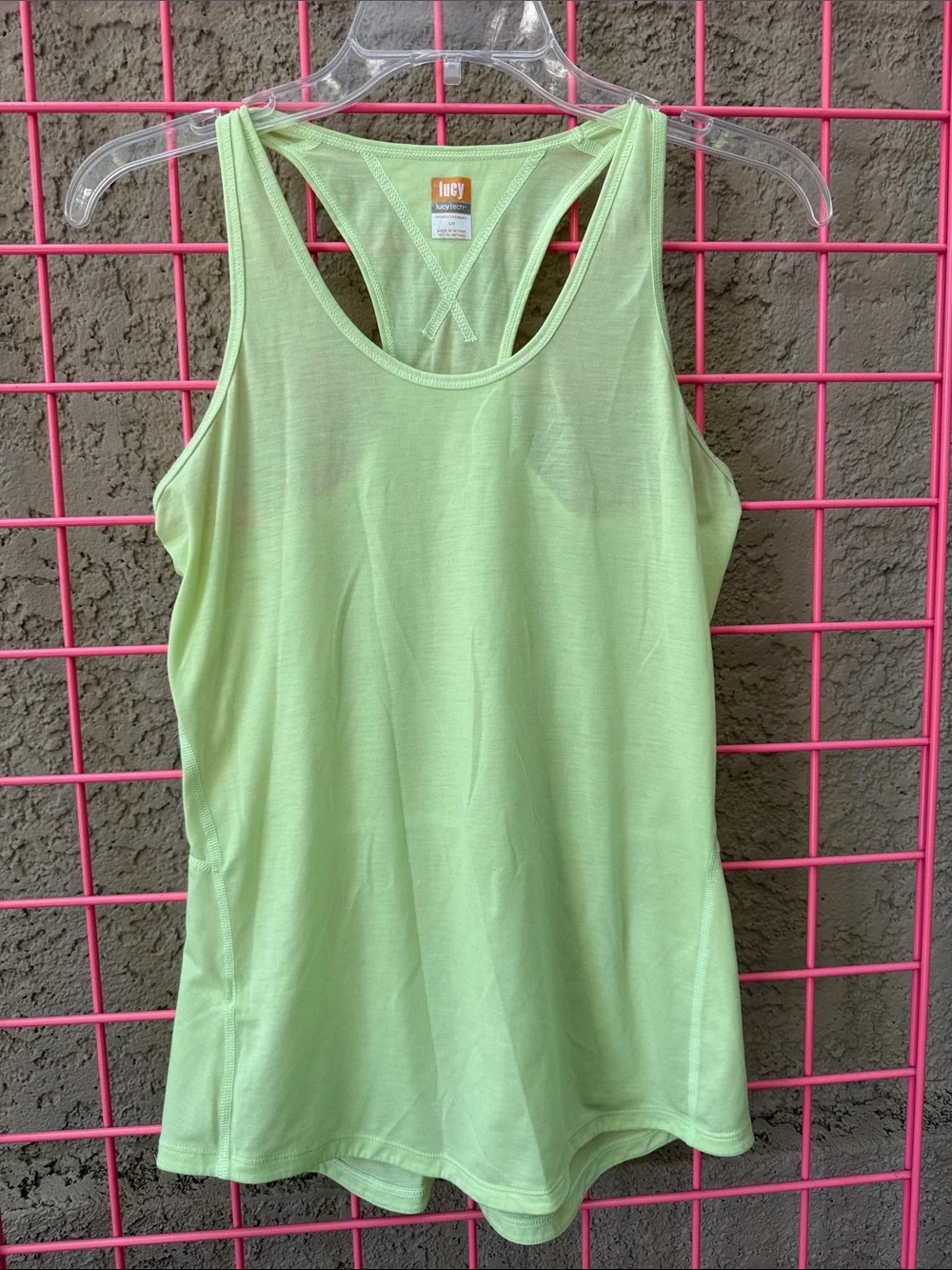Lucy Light Lime Racerback Tank Top